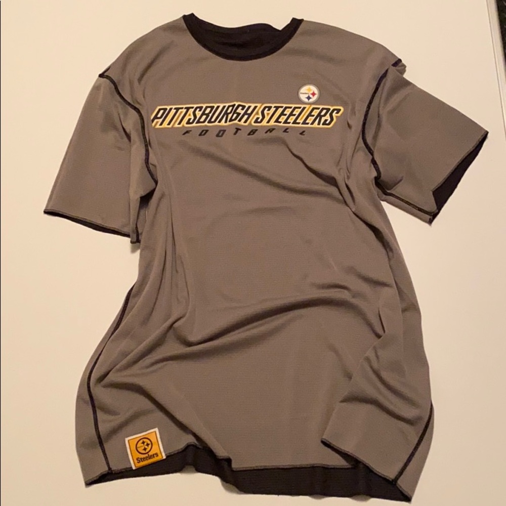 Reversible STEELERS Jersey XL Black/Grey EUC